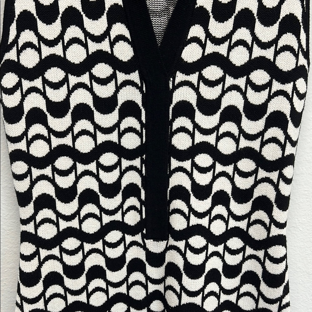 ✨House of Harlow 1960 Black and White Geometric Sheath Dress 👗 - Picture 6 of 13